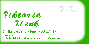 viktoria klenk business card